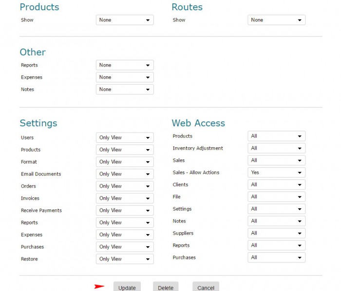 Create and assign an Access Level to the sales rep