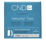 CND #4 CLEAR VELOCITY NAIL TIPS - 50 CT