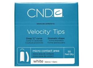 CND #4 WHITE VELOCITY NAIL TIPS - 50 CT