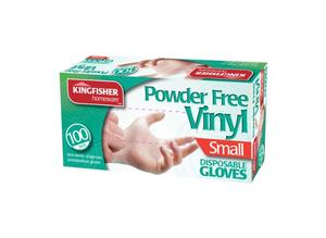 VINYL NO PWDR SMALL GLOVES 100 PR