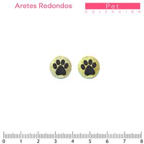 Pet/Aretes Redondos 13mm/Pata