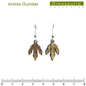 Dinosaurio/Aretes Guindar 23mm/Huella