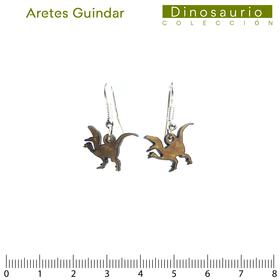 Dinosaurio/Aretes Guindar 23mm/Blue