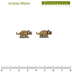 Dinosaurio/Aretes Meter 23mm/Triceratop