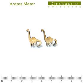 Dinosaurio/Aretes Meter 23mm/Cuello largo