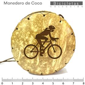 B/Monedero de Coco 70mm/Bici chica