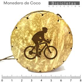 B/Monedero de Coco 70mm/Bici Chico