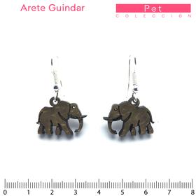 Pet/Aretes Guindar 23mm/Elefante