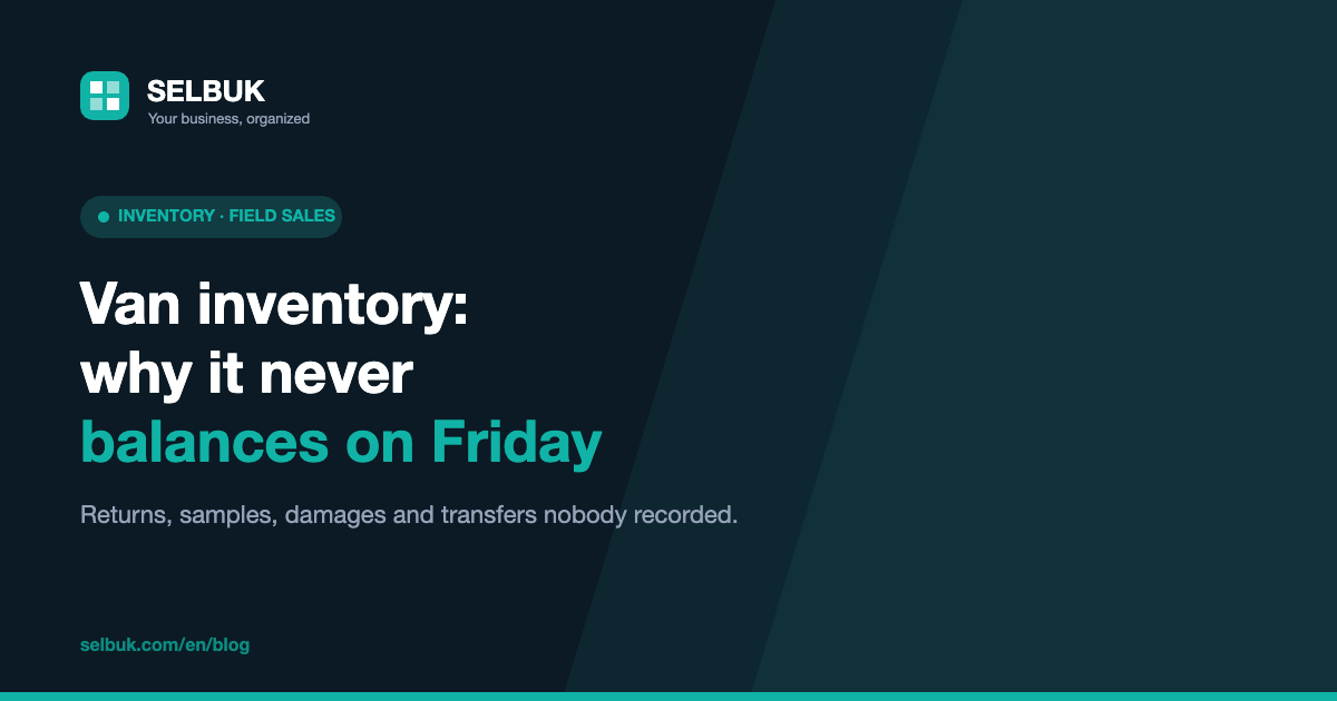 Van inventory: why it never balances on Friday